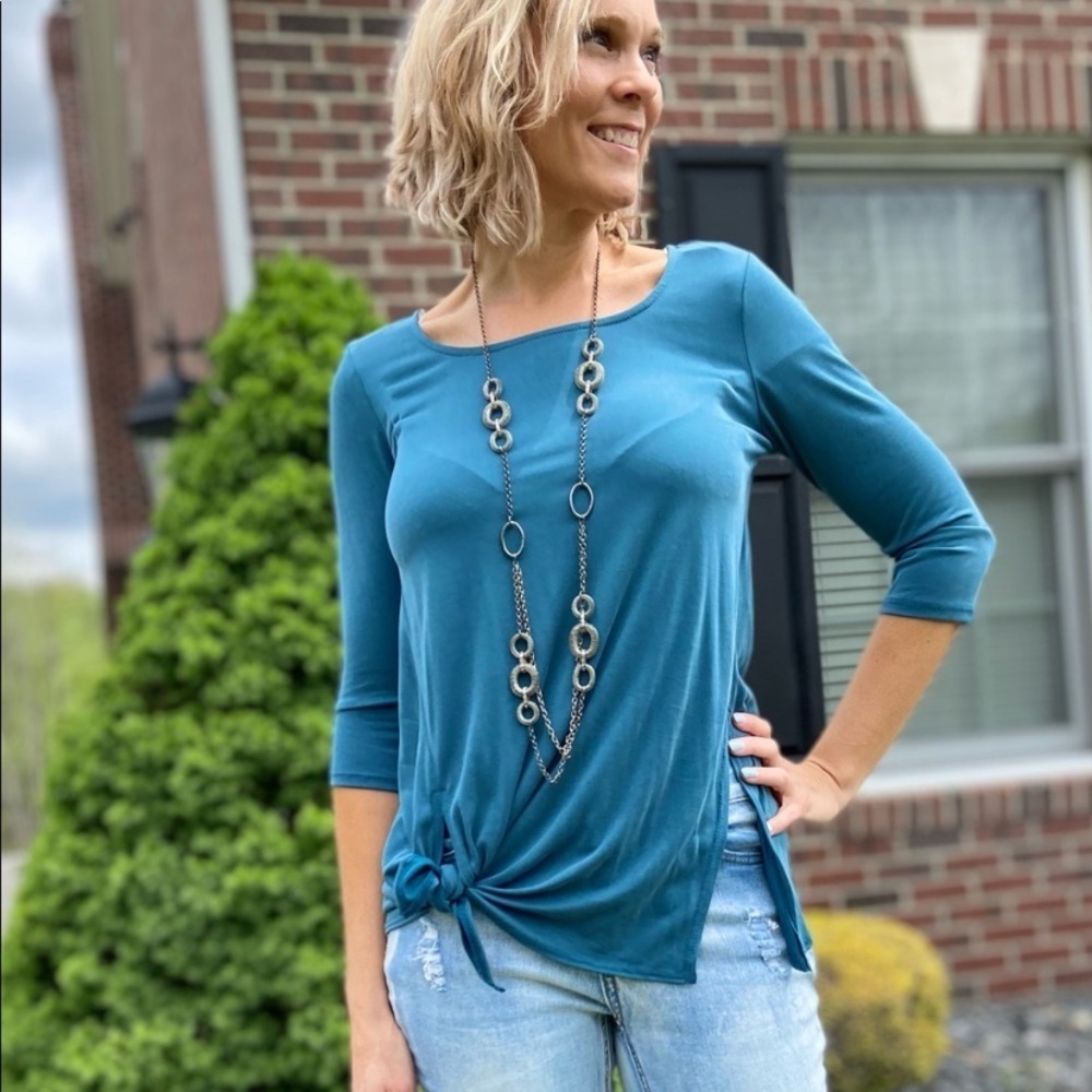 A Peaceful Place Side Tie Top